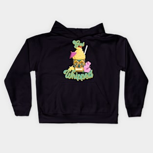 Get Whipped Tropical Tiki Mug with Pineapple Dessert Kids Hoodie